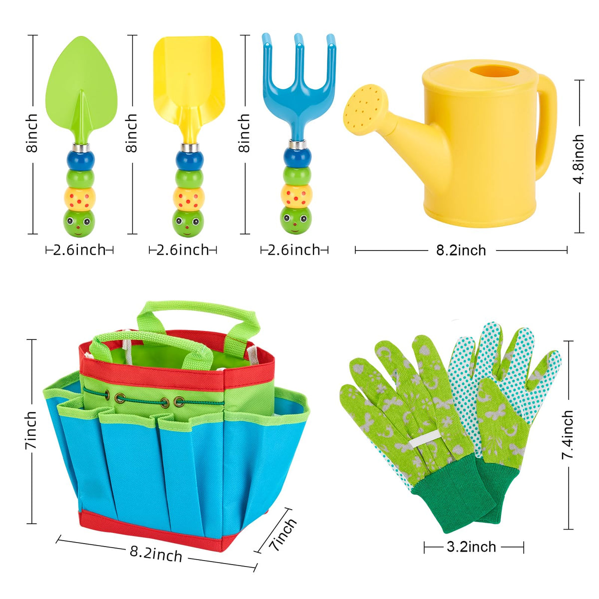 FITNATE rake supports cooperative play while teaching plant care.