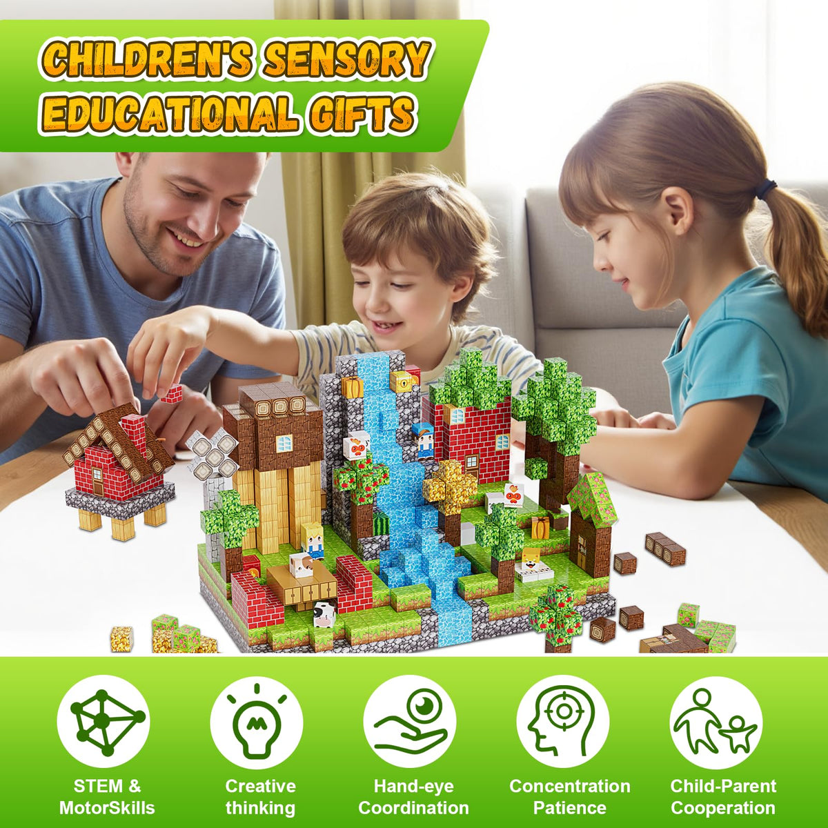 Fitrobust forest world theme cubes encourage creative design and hands-on exploration.