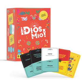 FITZ Dios Mio front of box: bilingual party game for adults