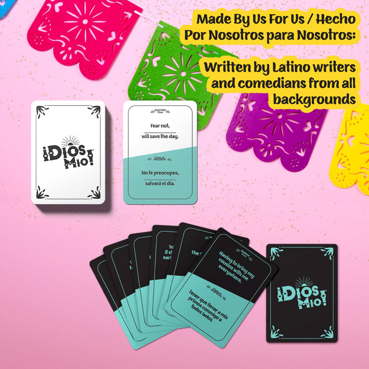 FITZ Dios Mio learning language moment with bilingual cards