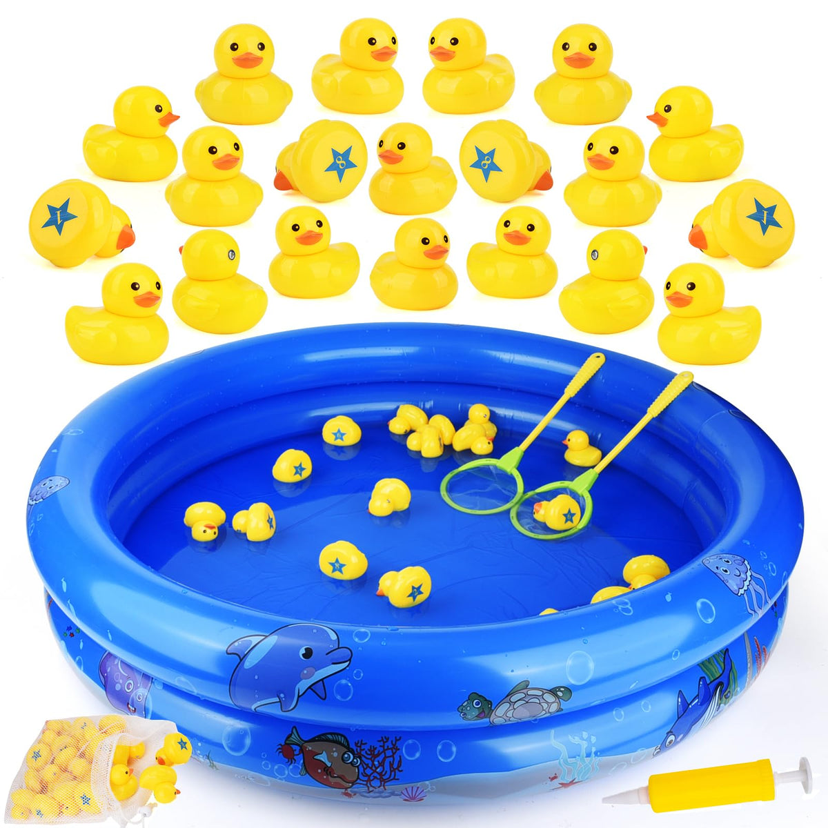 FIVEDAOGANG Duck Matching Game ducks in pool promote memory during water play