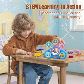 Fivoro STEM gears parent-child play promotes bonding while exploring basic design concepts.