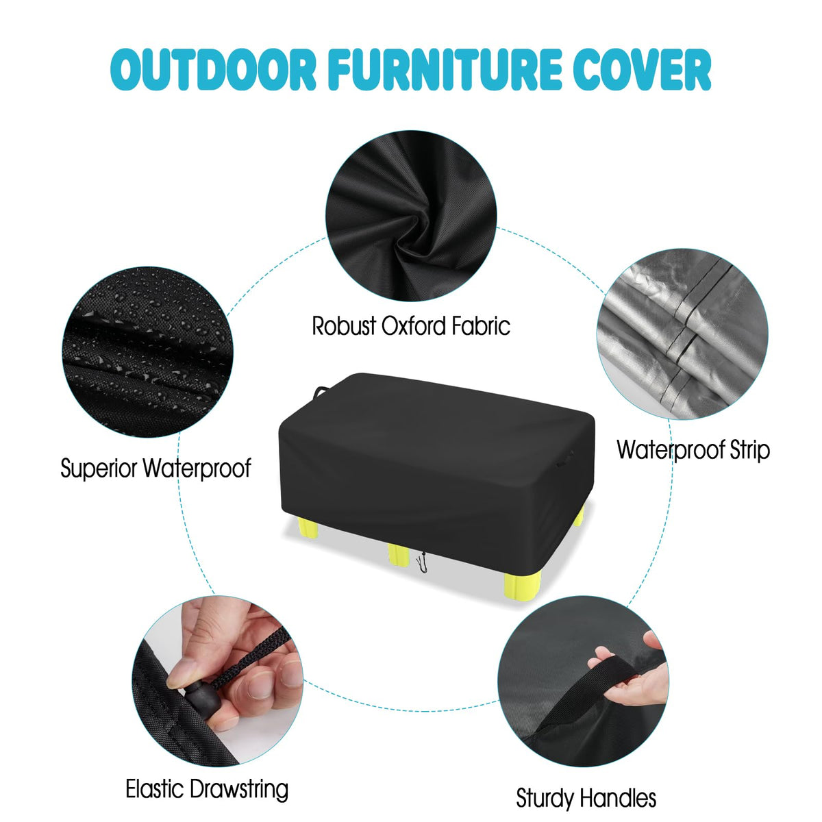 Fizentia cover shows double-needle stitching for extra waterproof seams