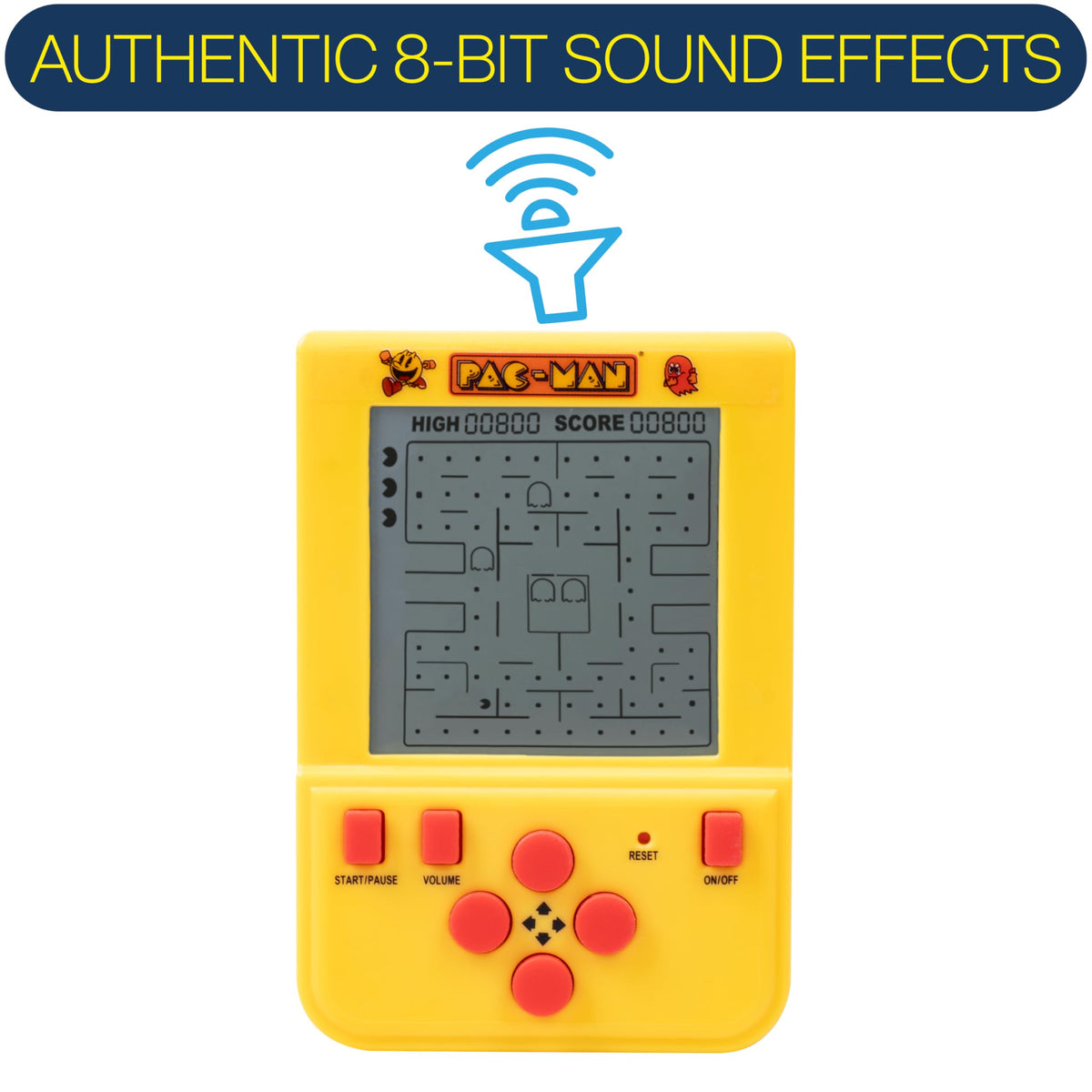 Fizz Creations PAC-MAN keychain controls four-direction pad for classic navigation