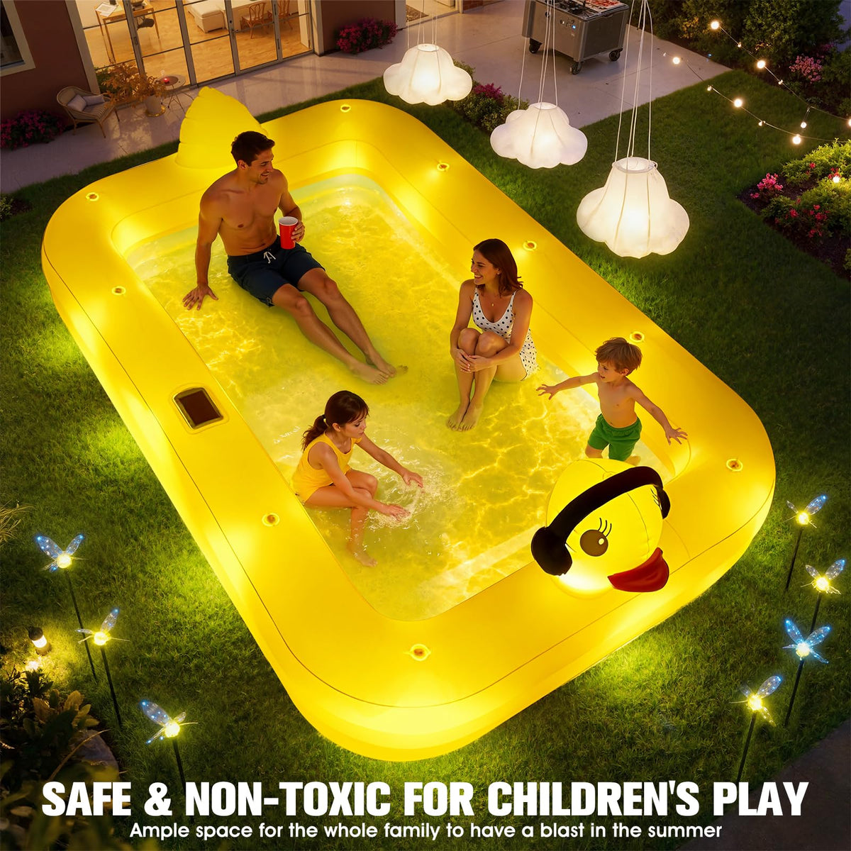 FizZeal backyard pool offers shade-free cooling and family play.