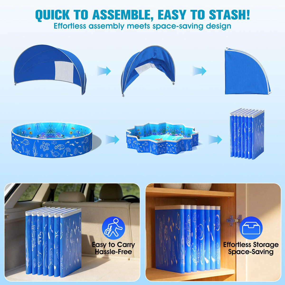 FizZeal Sturdy Design with Reinforced Support - wobble-free family fun.