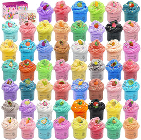 FJAZUFSA butter slime kit cover showcases vibrant slime for stress relief play