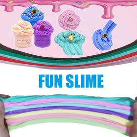FJAZUFSA butter slime toppings display shows variety for art