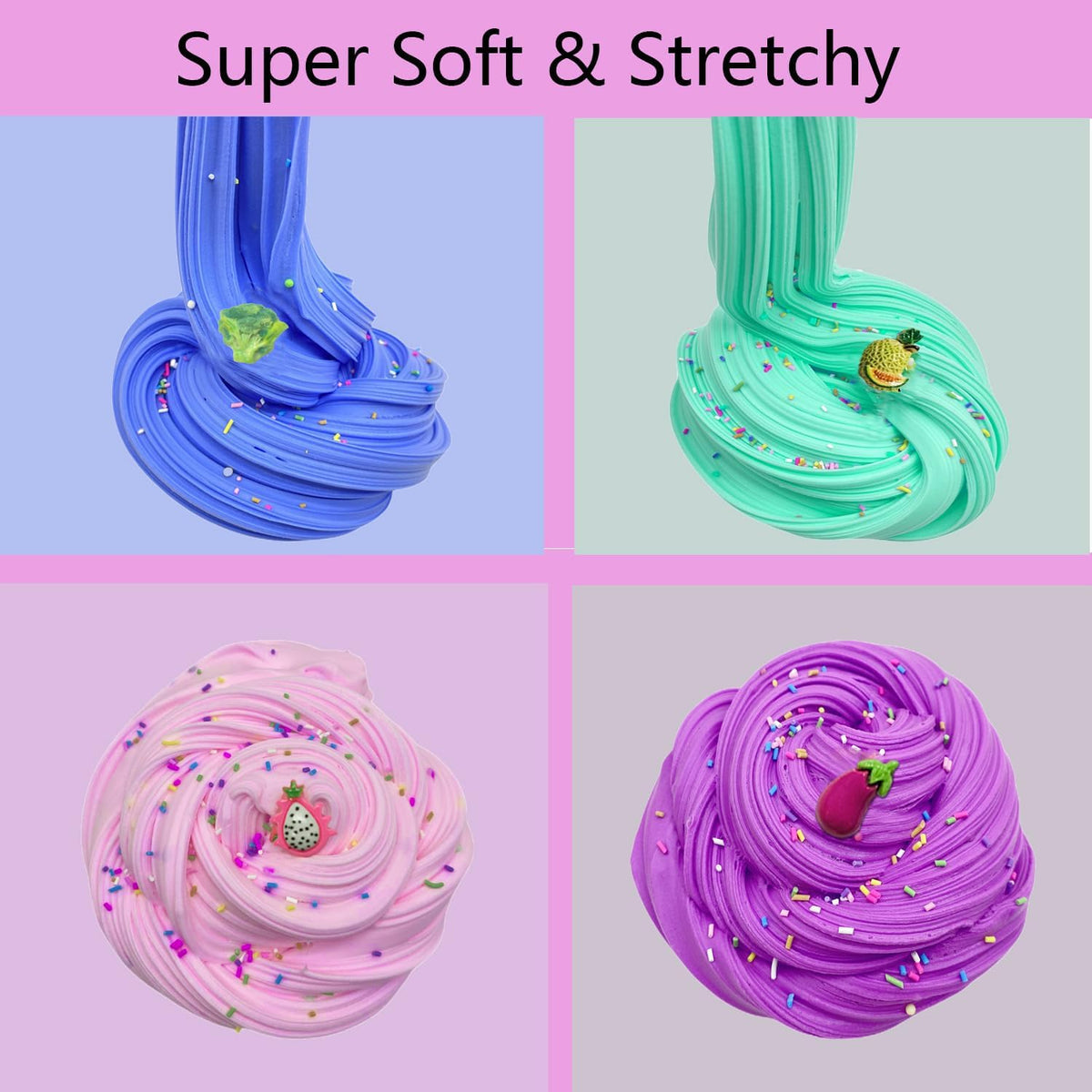 FJAZUFSA slime storage container keeps kit organized and ready