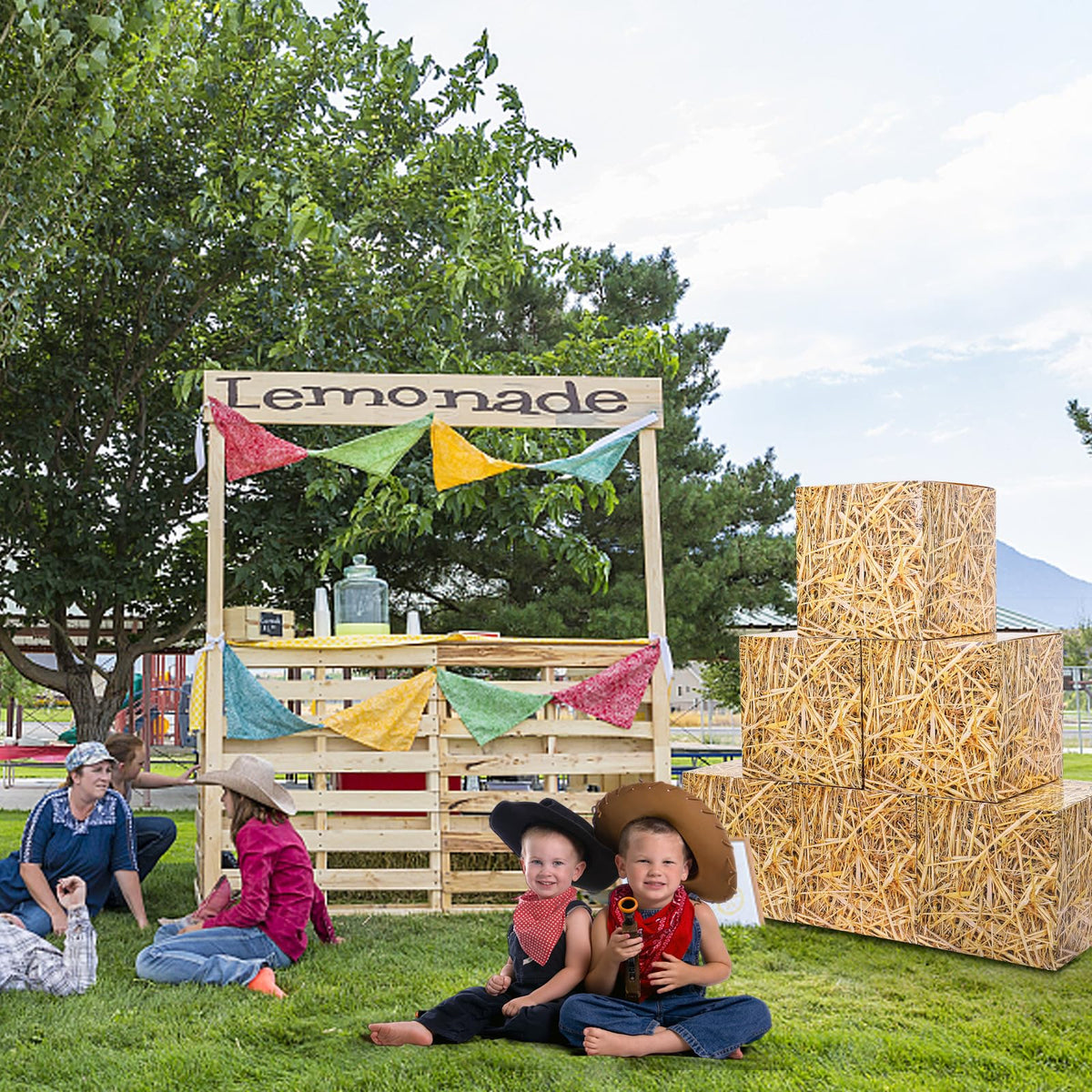 Fjoron Cowboy party decor made from sturdy cardboard.