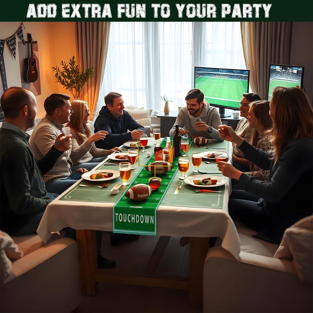 Fjoron football birthday decor set suited for sports celebrations
