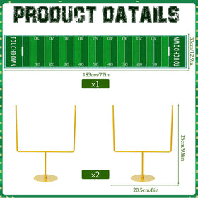 Fjoron metal football goal post decor adds durable stadium flair