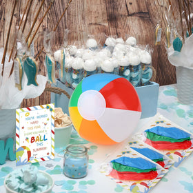 Fjoron beach party set enhances summer gatherings with colorful visuals.