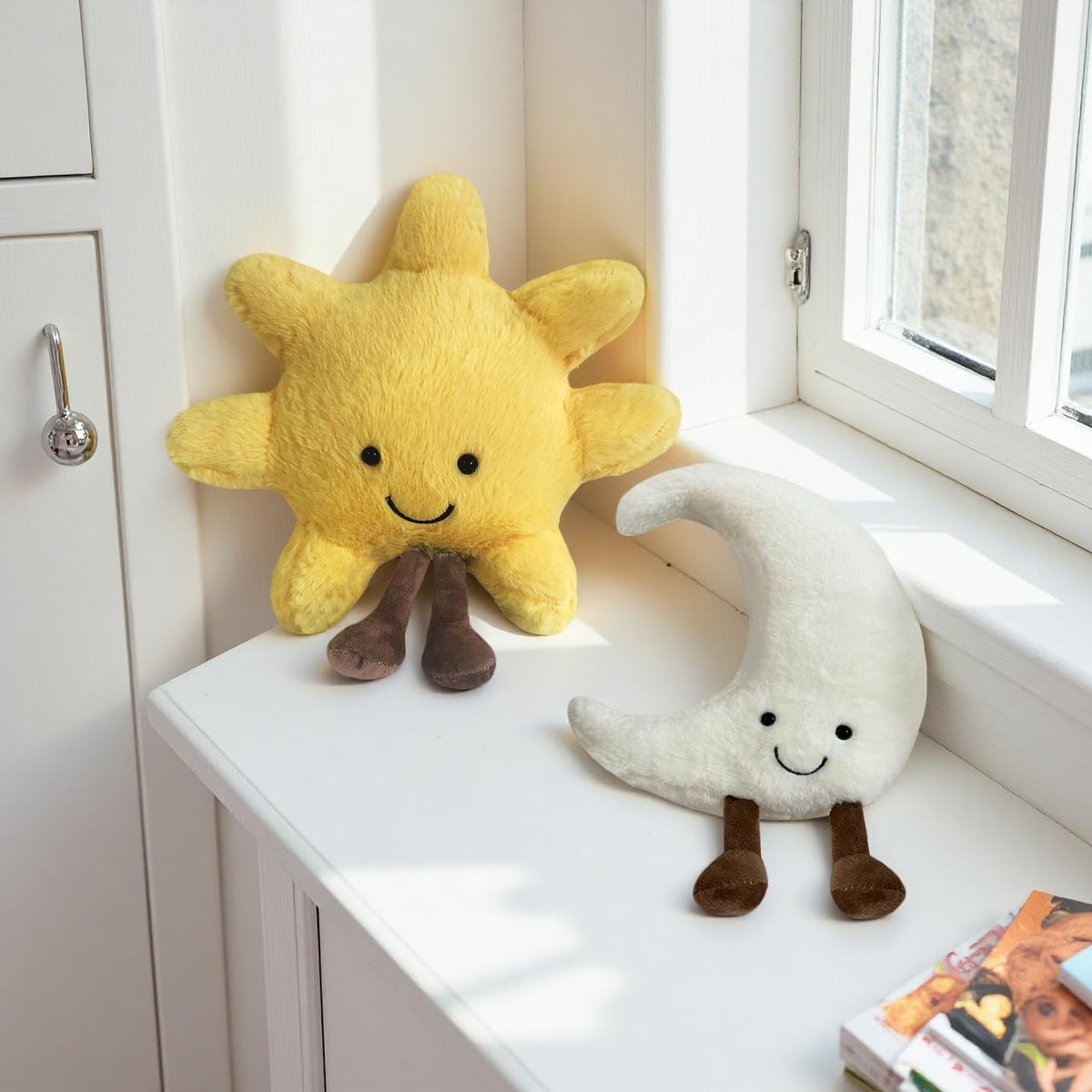 FJQZHA Bedroom decor soft plush accent on bed or sofa