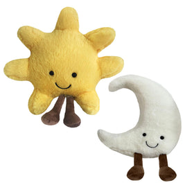 FJQZHA New Moon Sun plush closeup showing friendly design for kids