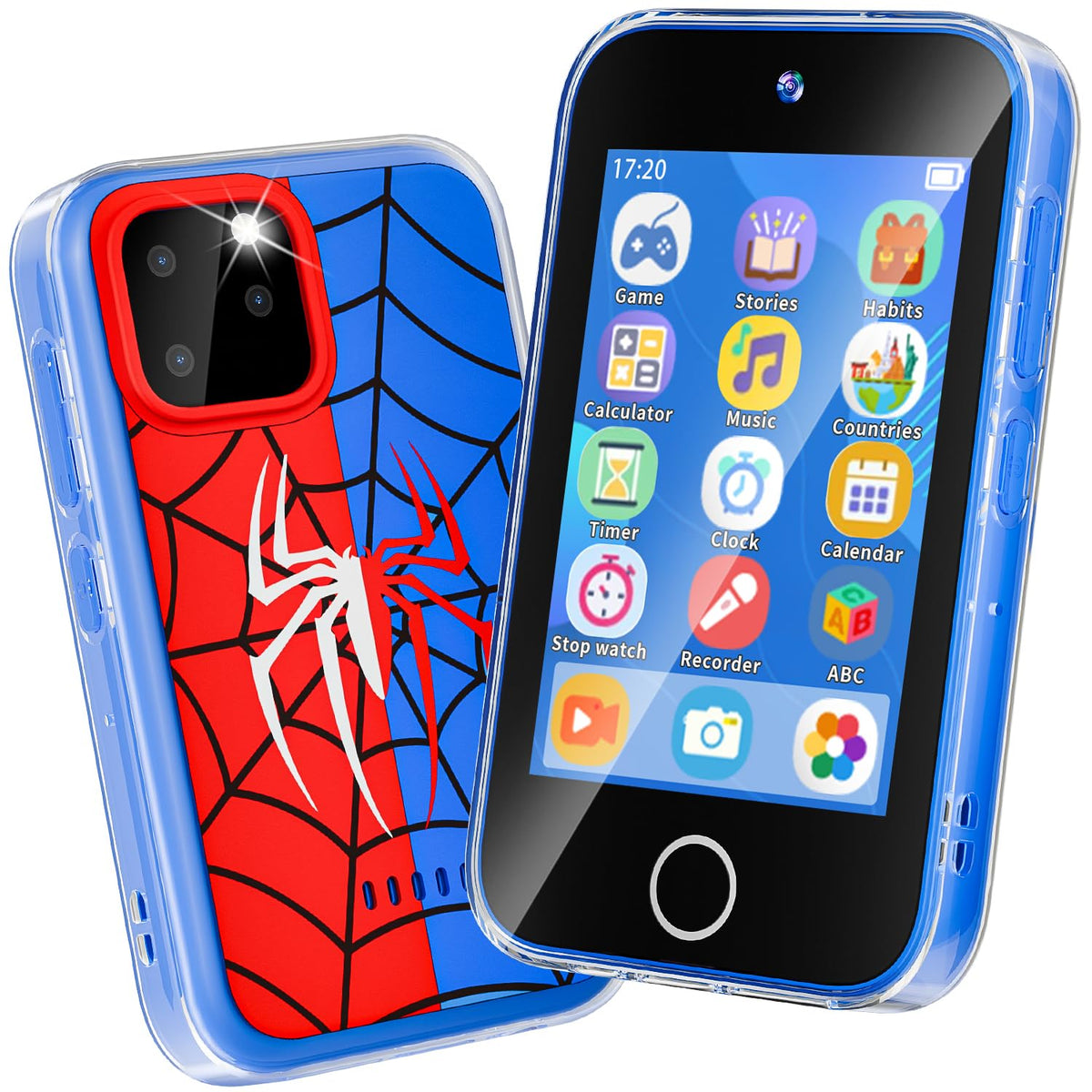 FKATEEN Kids Phone 3-5inch display: kid-friendly screen for comfortable learning anywhere.