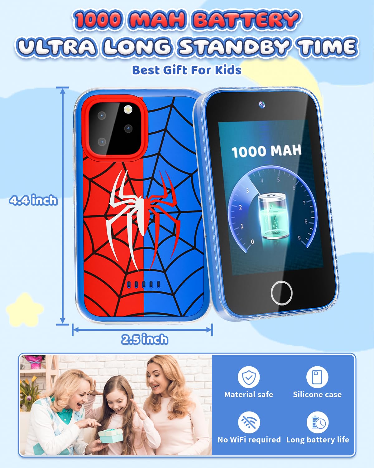 FKATEEN Kids Phone habit-tracker helps kids build routines and independence.