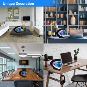 Flagest Clear Graphics Globe features durable text and graphics for long-lasting decor.
