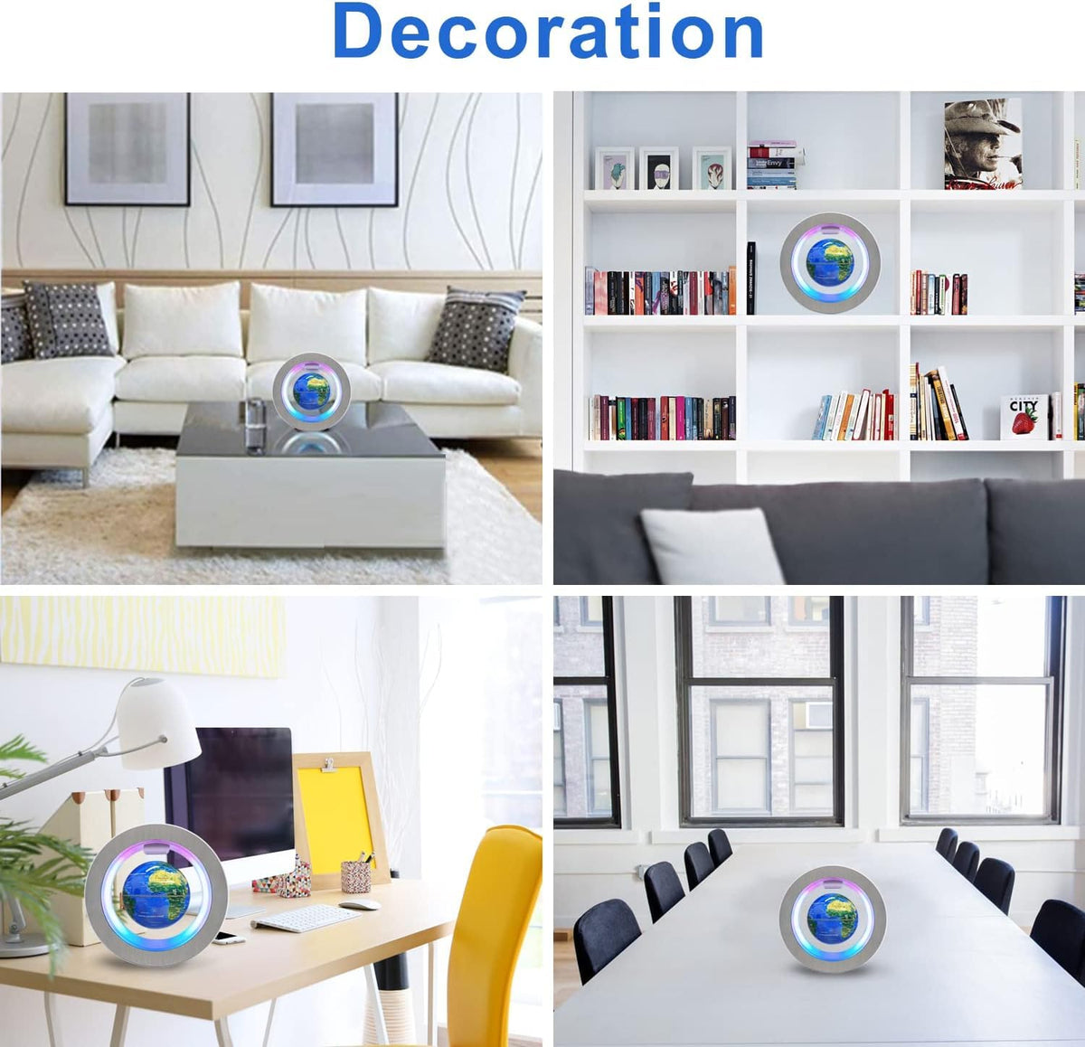 Flagest globe features crisp map graphics on a premium frame.