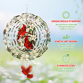 FLAGWIX Cardinal Wind Spinner 360 swivel hook for balanced spinning