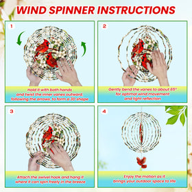 FLAGWIX Cardinal Wind Spinner gift-ready packaging for mom or grandma