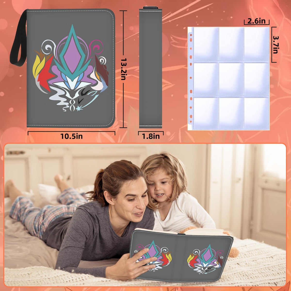 FLAJZ binder compatible with MTG Yu-Gi-Oh and other standard trading cards