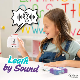 Flashcardables Audio Flashcard Player interactive cards illustrate music theory in action
