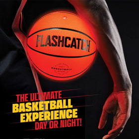FlashCatch batteries included basketball keeps games going for up to 30 hours