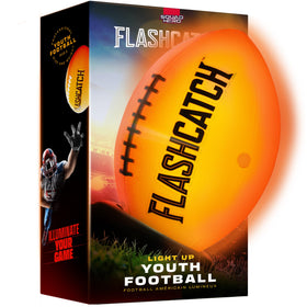 FlashCatch light up football glowing in the dark for epic night-time games.
