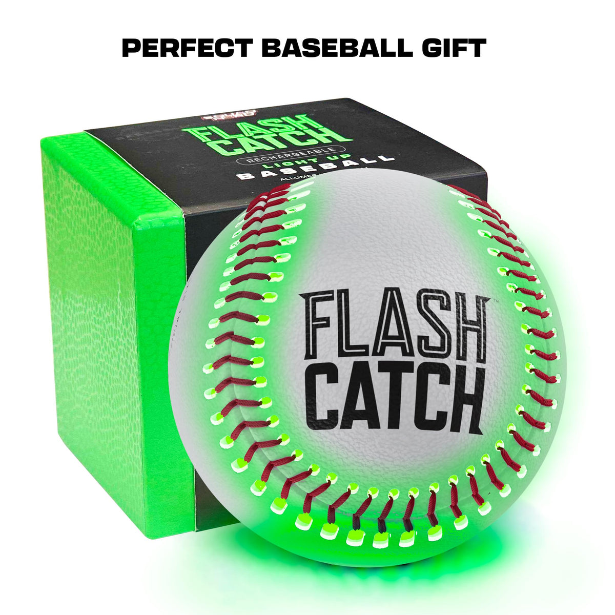 FlashCatch night play baseball glow highlights visibility during after-dark sessions.