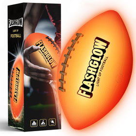 FLASHGLOW light up football for night play and high visibility outdoors.