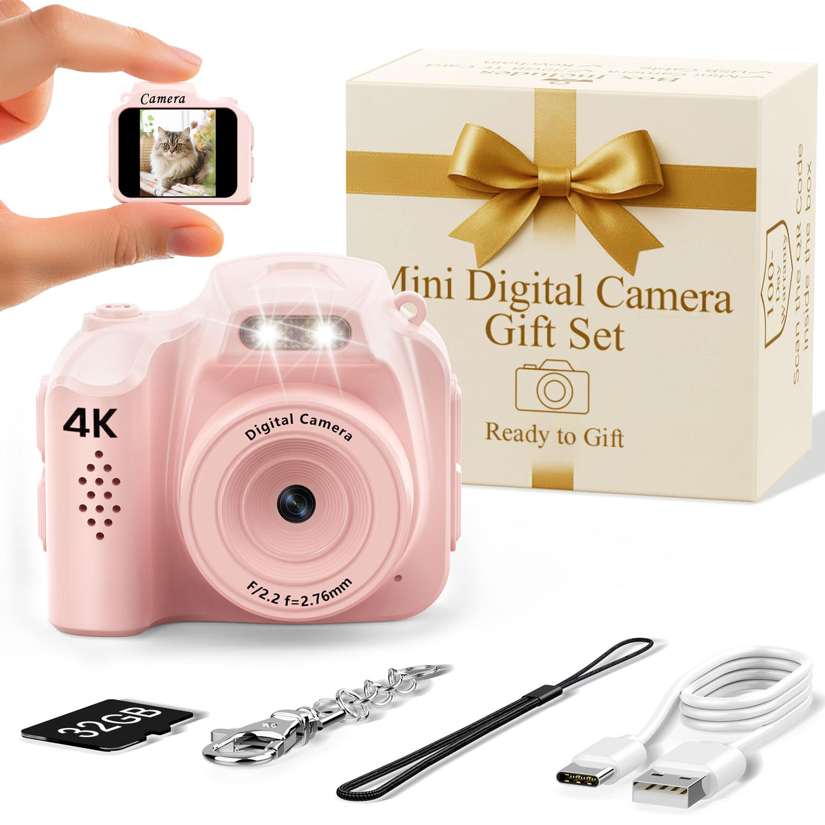 FLATIC Mini Keychain Camera in compact pocket design for travel and daily adventures.