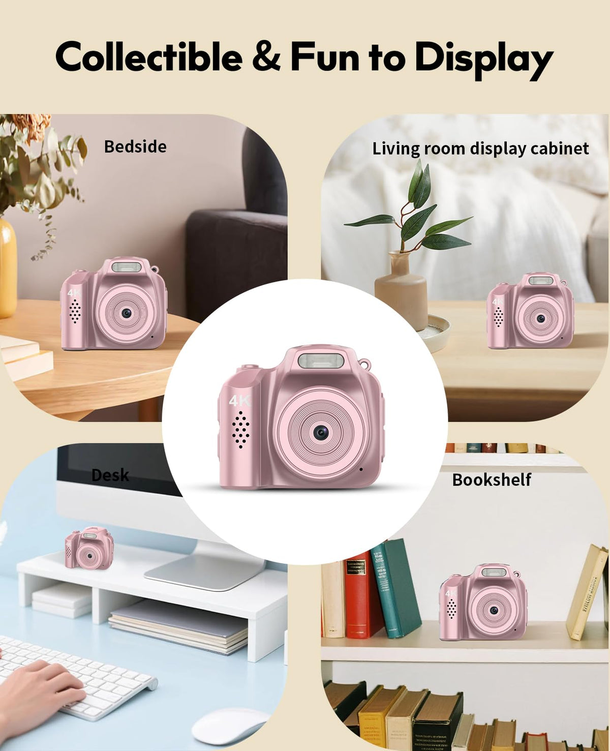 Vintage-inspired FLATIC camera with fun filters for creative photography.