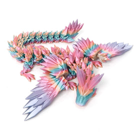 Flavery 18-inch flying dragon with wings adds playful candy color decor.
