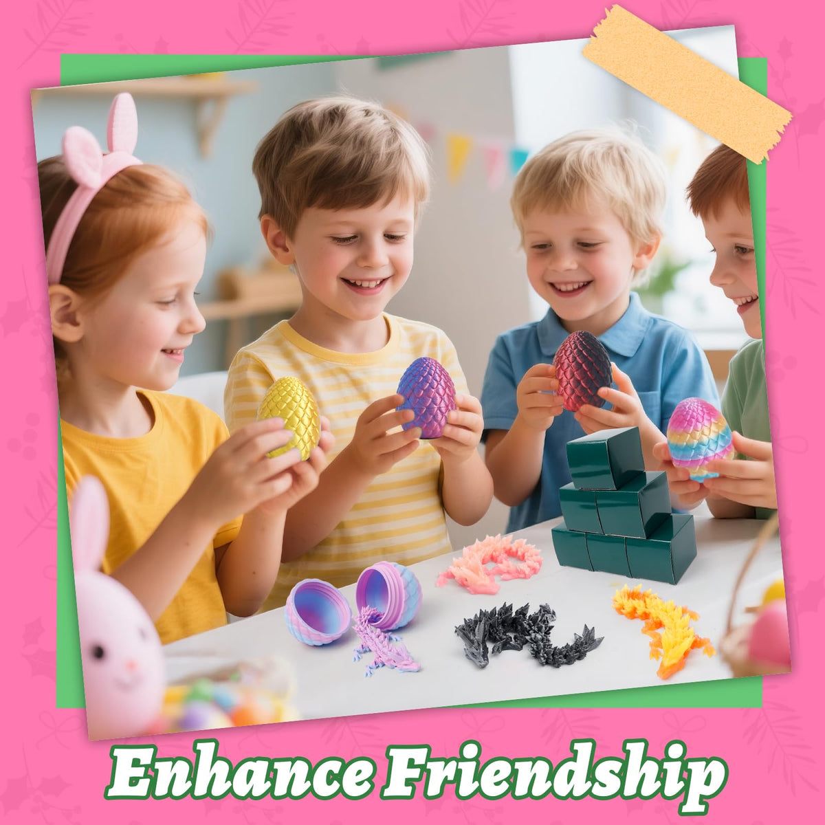 Flavery dragon egg decor supports repeatable play and creative tabletop moments.