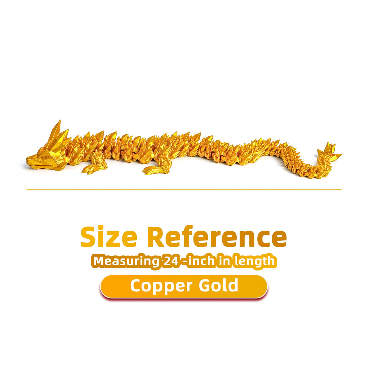 Flavery 24inch pearlescent finish with warm gold sheen