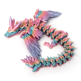 Flavery dragon 3D-printed dual-color finish sparks imaginative play.