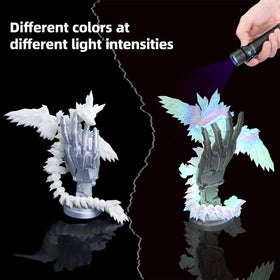 Flavery dragon wings are bendable, enabling creative play and display.