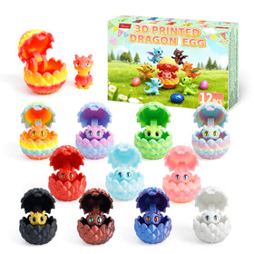 Flavery dragon eggs hinged 12-pack with colorful surfaces for daily reveals.