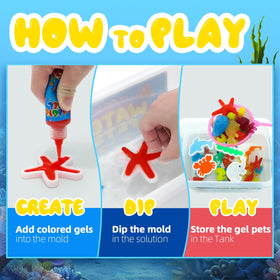 Flavery 24 molds arranged for fantasy creatures like elves and sea animals.