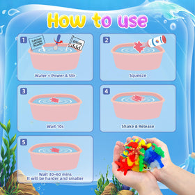 Water-themed playtime with friendly creatures for imaginative adventures.