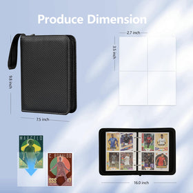 FLEKKO 4-pocket binder interior layout, showing efficient card arrangement for MTG and sports cards.