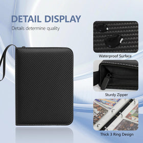 FLEKKO 4-pocket binder waterproof PU material for durable protection against spills.