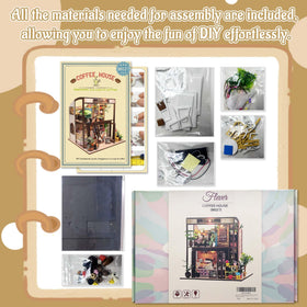 Flever dollhouse decorations with fabric and paper accents for charming rooms.