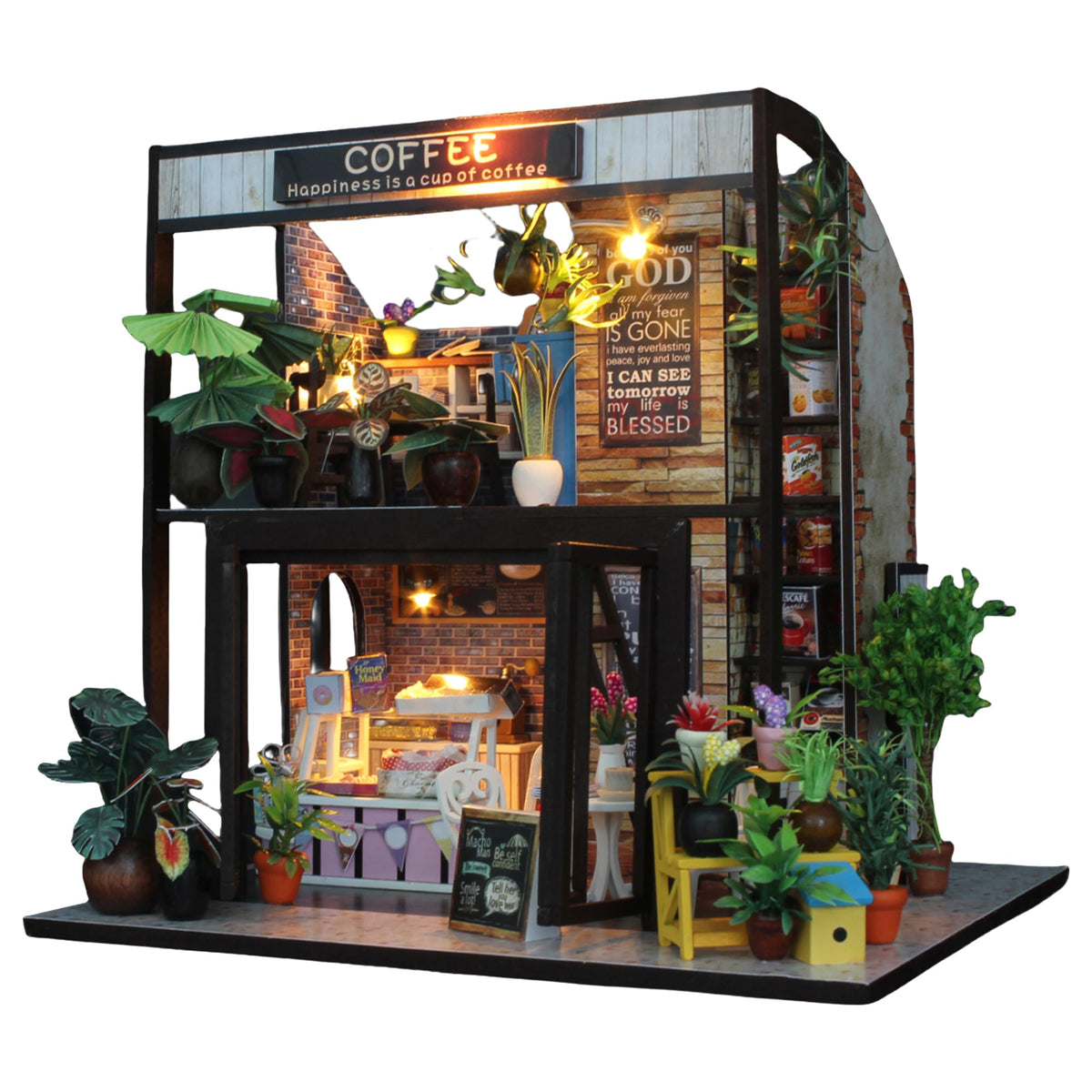 Flever dollhouse structure ready for patient assembly and creative play.