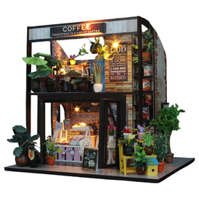 Flever dollhouse structure ready for patient assembly and creative play.