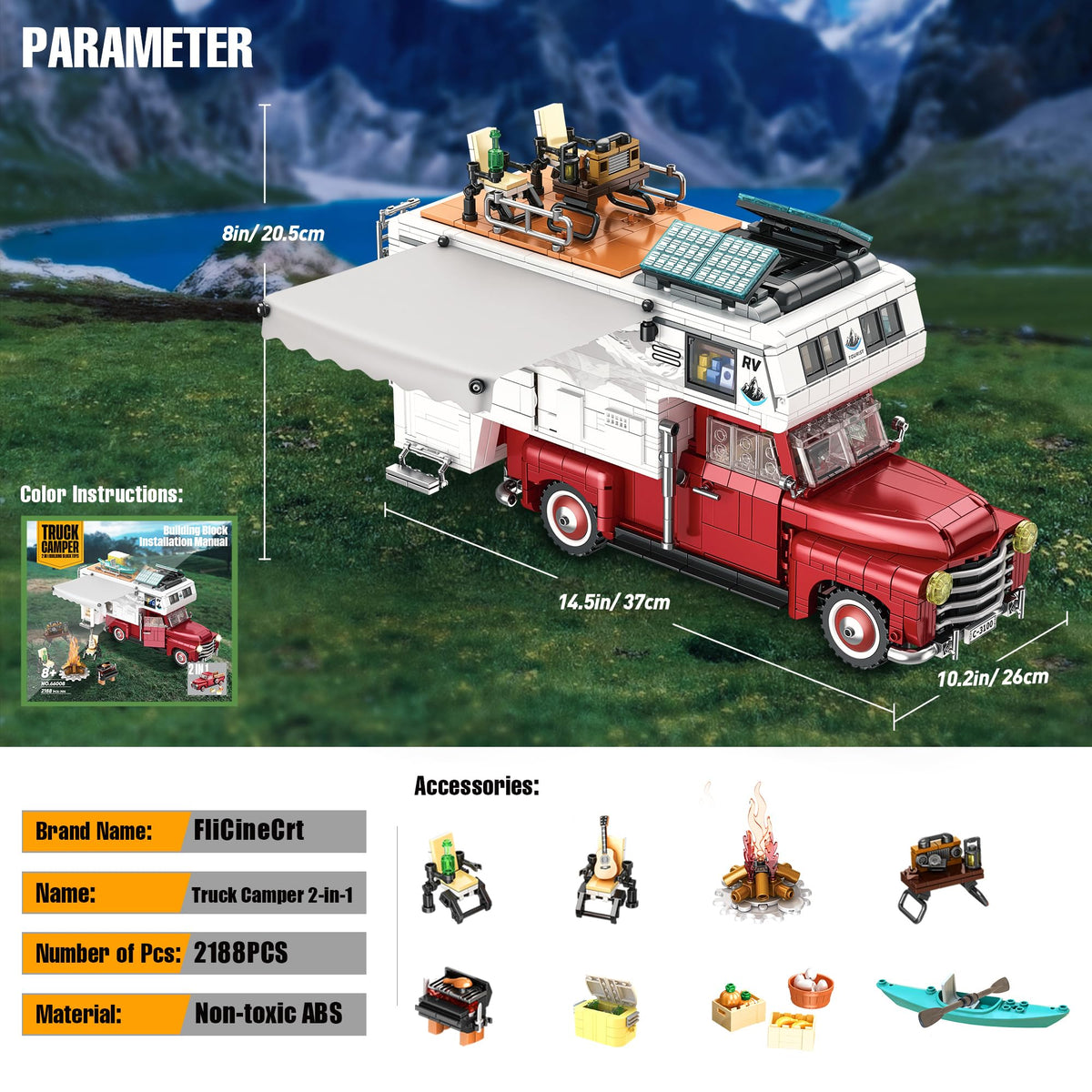 FliCineCrt camp scenes: inspire camping-themed displays and imaginative storytelling