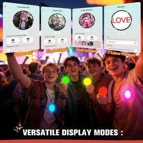 FLLVILLEY Digital Pin supports marquee text mode for scrolling statements.