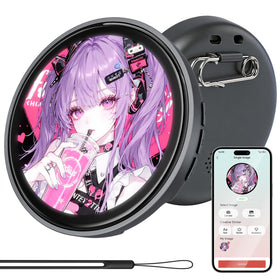 FLLVILLEY Digital Pin with a touch screen display for quick on-the-go style changes.
