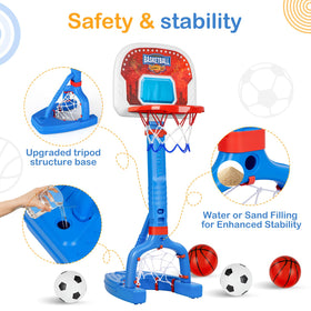 FLMAQE adjustable height range demonstrates growth from toddlers to preschoolers.